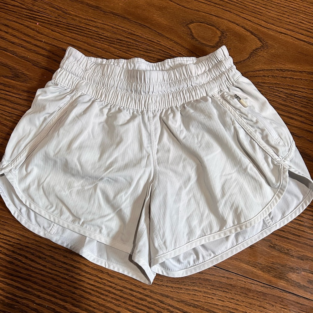 Lululemon Athletica White Athletic Shorts Lightweight Performance